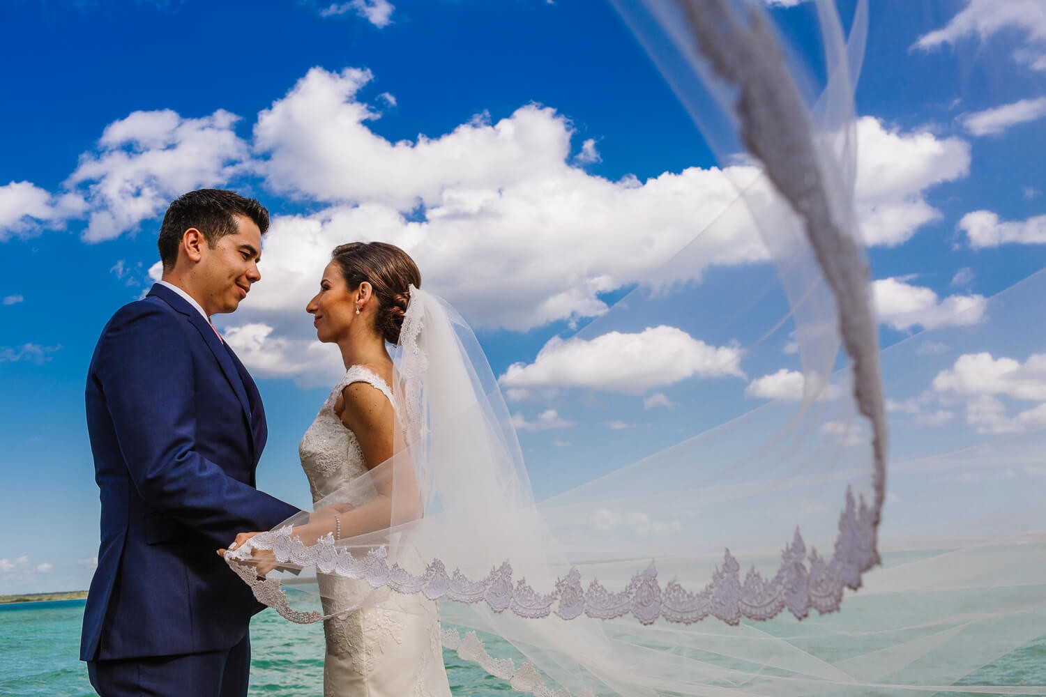 Bride getting ready at Bacalar.