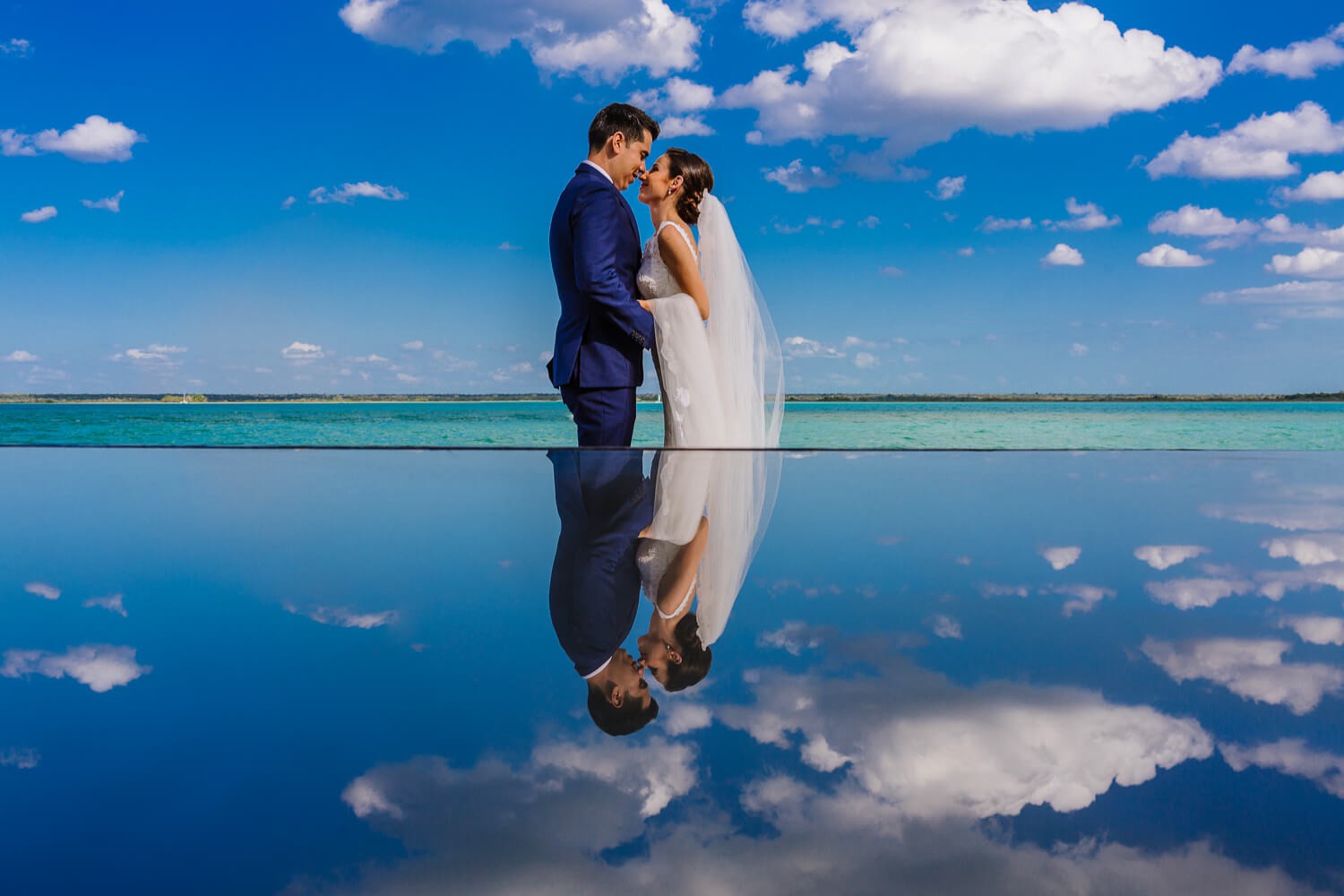 Wedding ceremony at Bacalar.