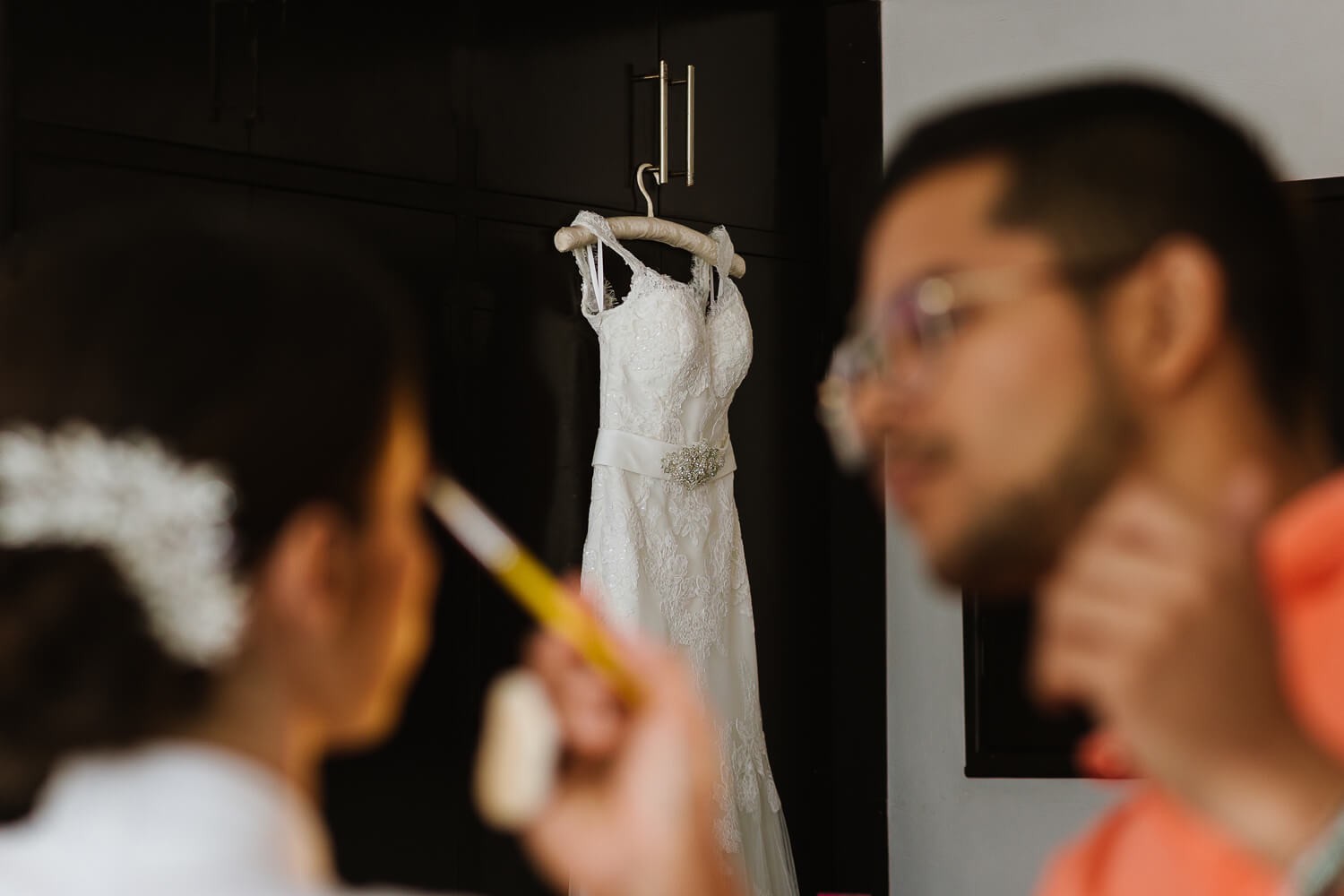 Bridal portrait at Bacalar.