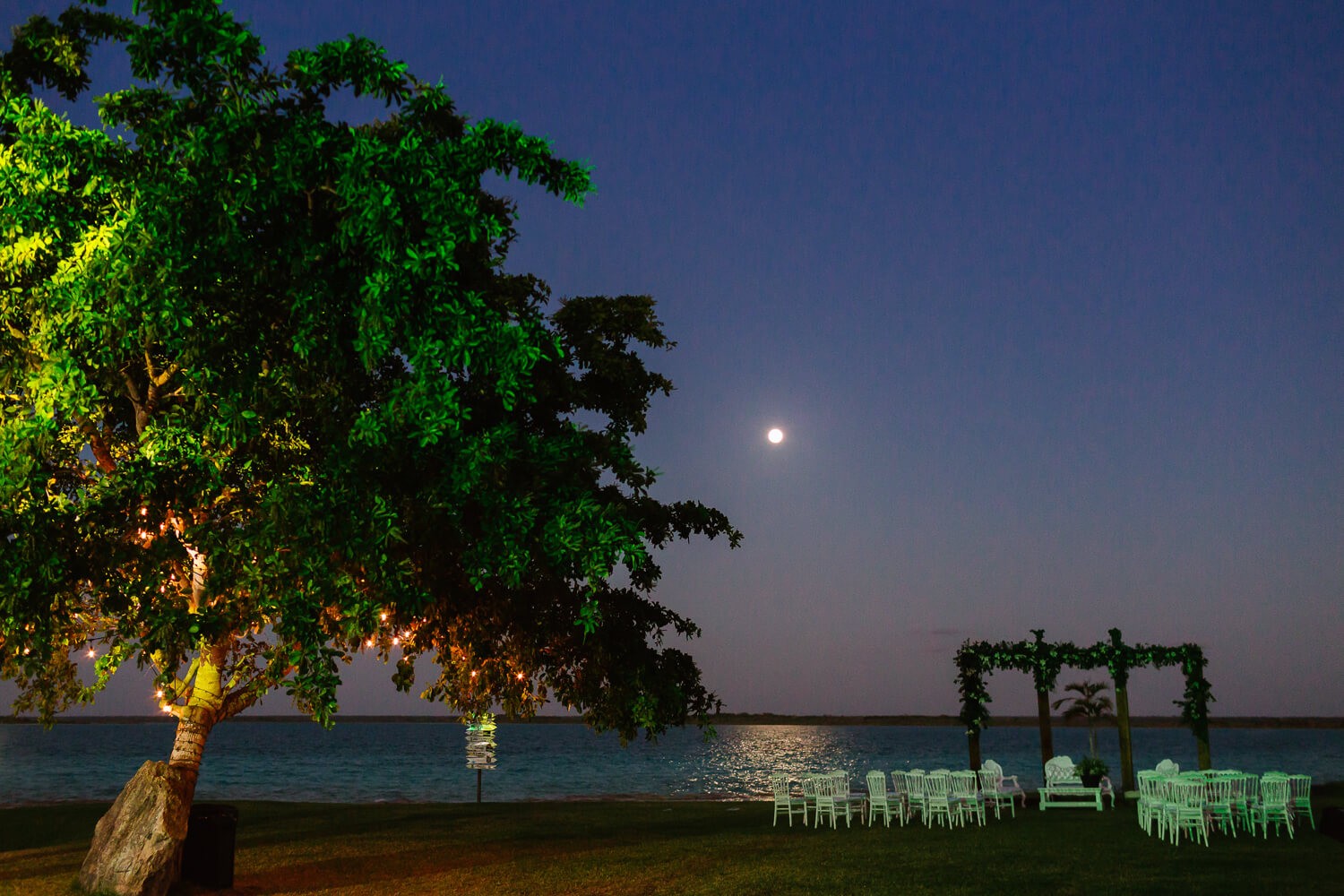 Wedding photos at Bacalar.