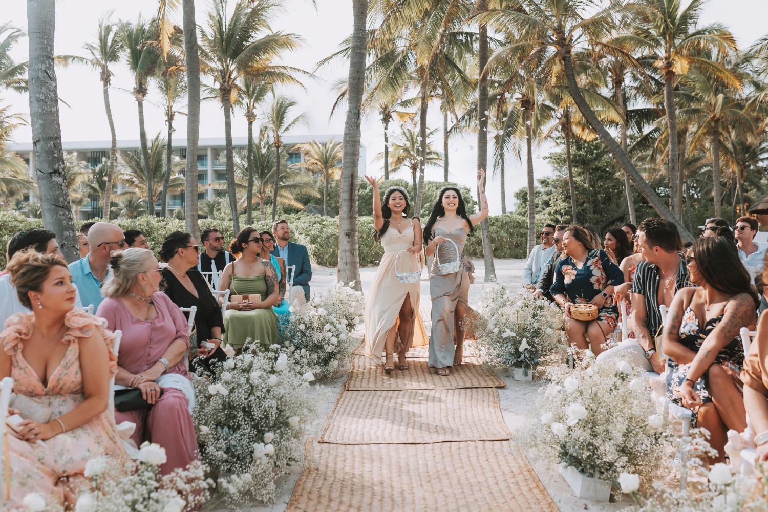 Bride getting ready at Barcelo Riviera Maya.