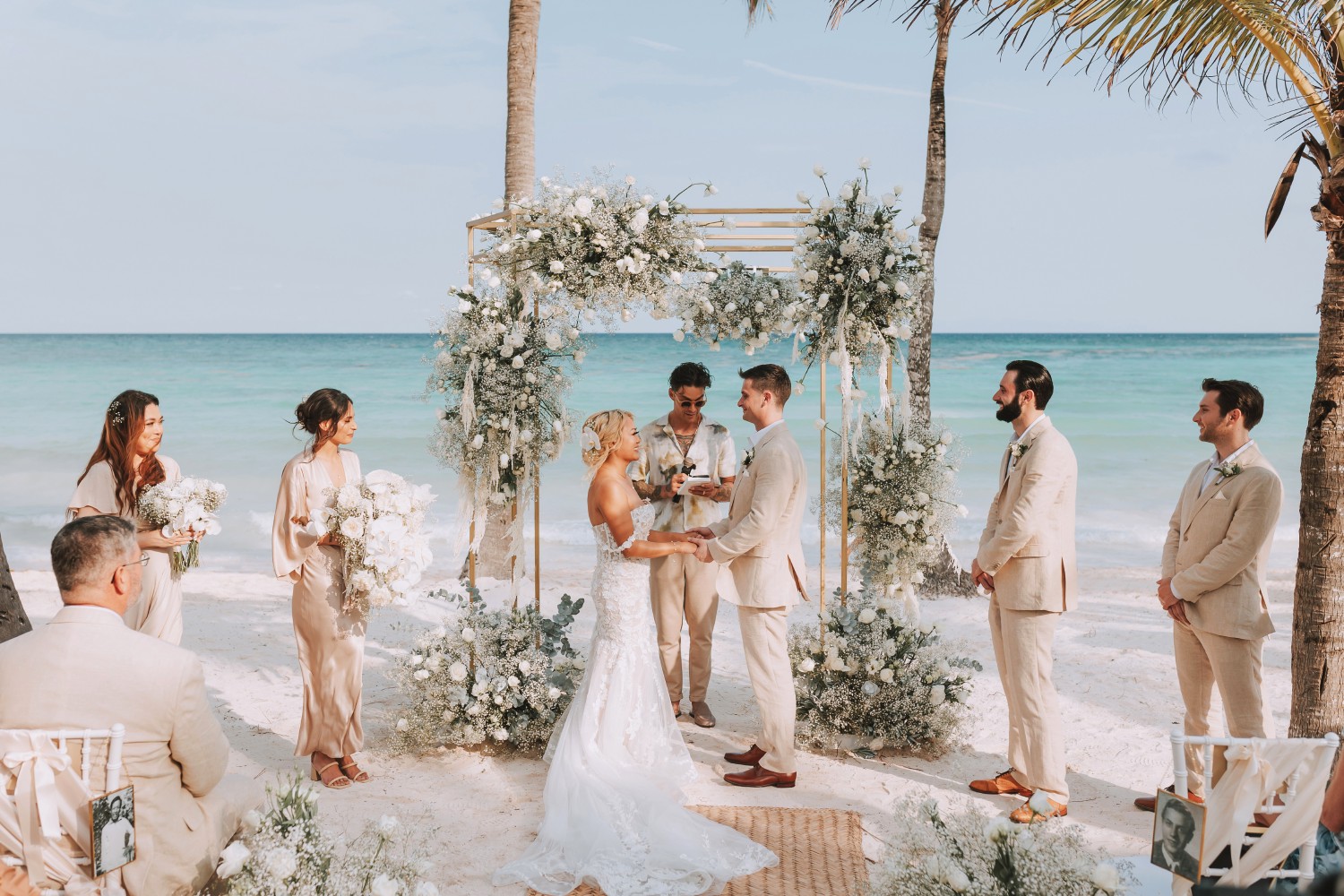 Wedding reception at Barcelo Riviera Maya.