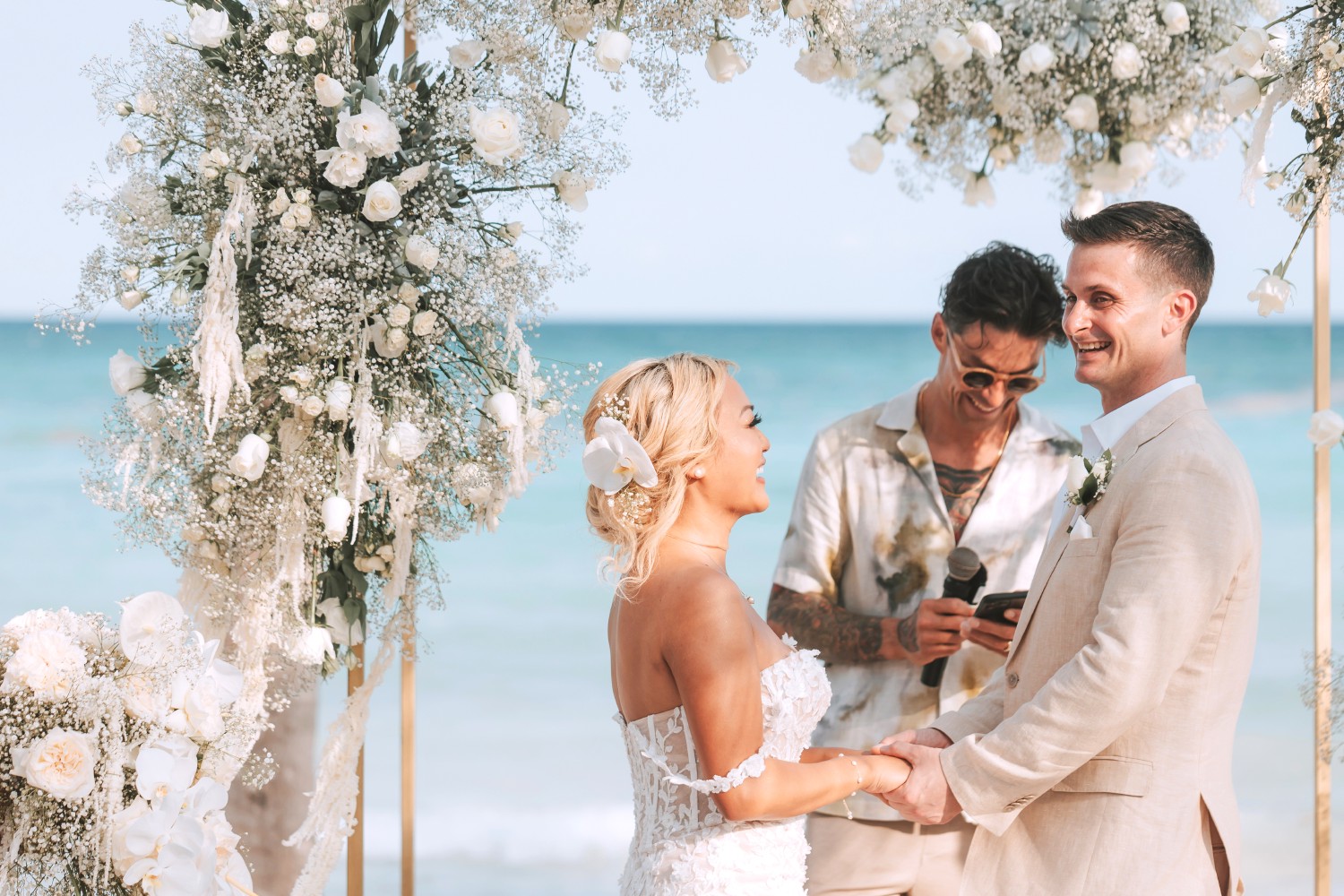 Destination wedding at Barcelo Riviera Maya.