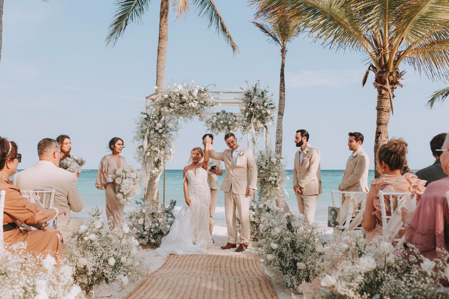Wedding reception at Barcelo Riviera Maya.