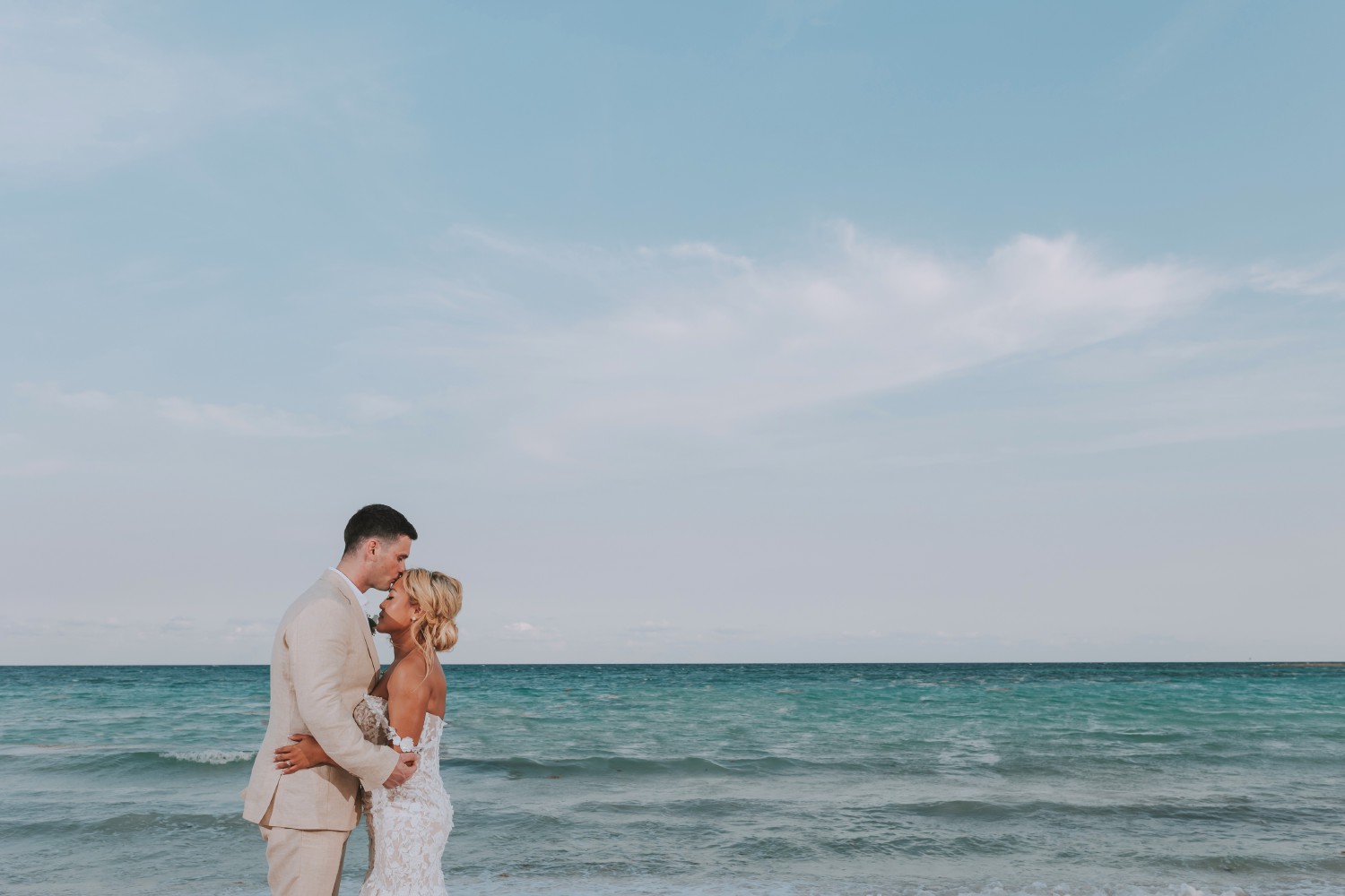 Bridal portrait at Barcelo Riviera Maya.