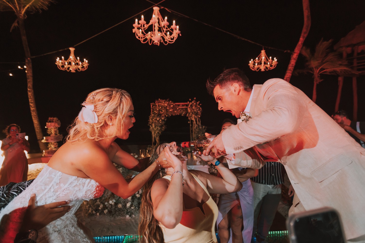 Destination wedding at Barcelo Riviera Maya.