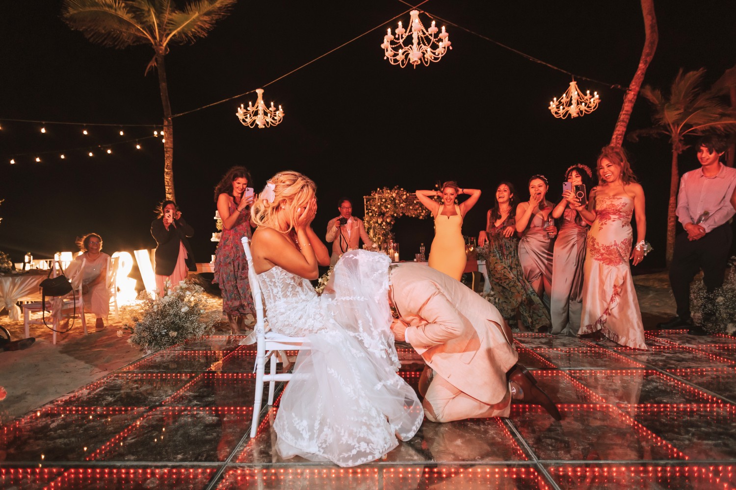Wedding photos at Barcelo Riviera Maya.