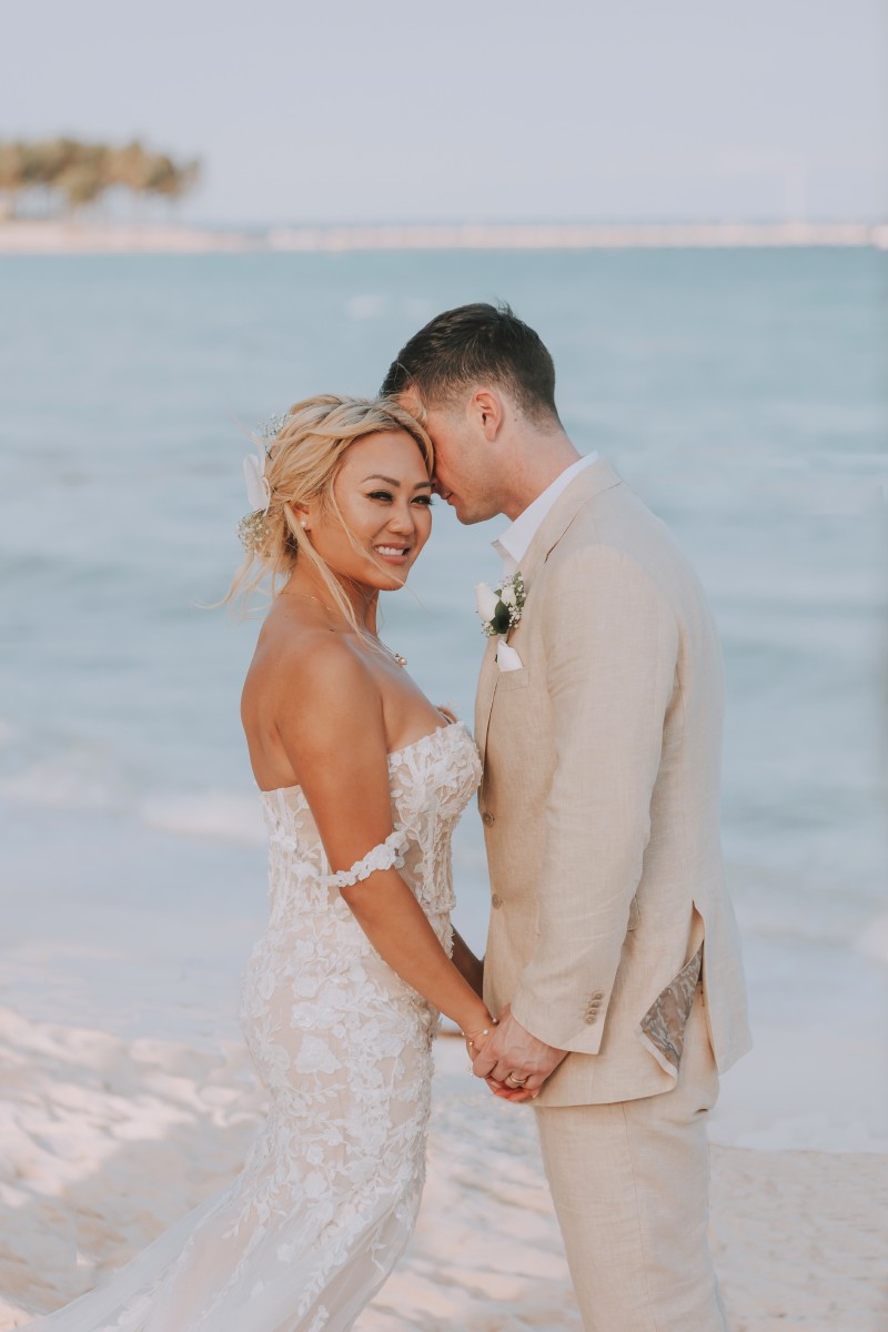 Bride getting ready at Barcelo Riviera Maya.