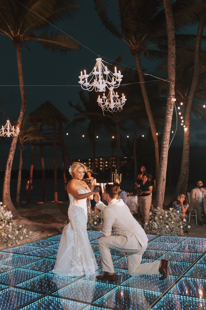 Bride getting ready at Barcelo Riviera Maya.
