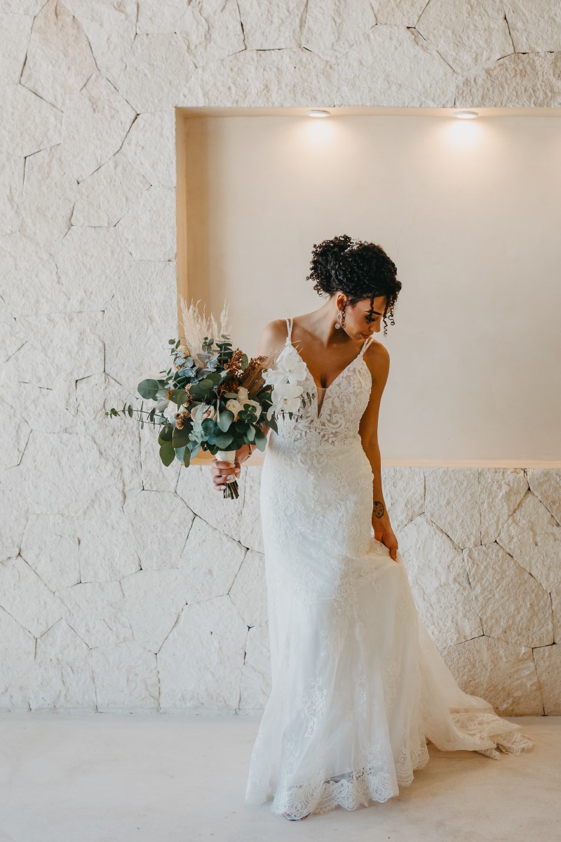 Bride and Groom at Blue Venado.