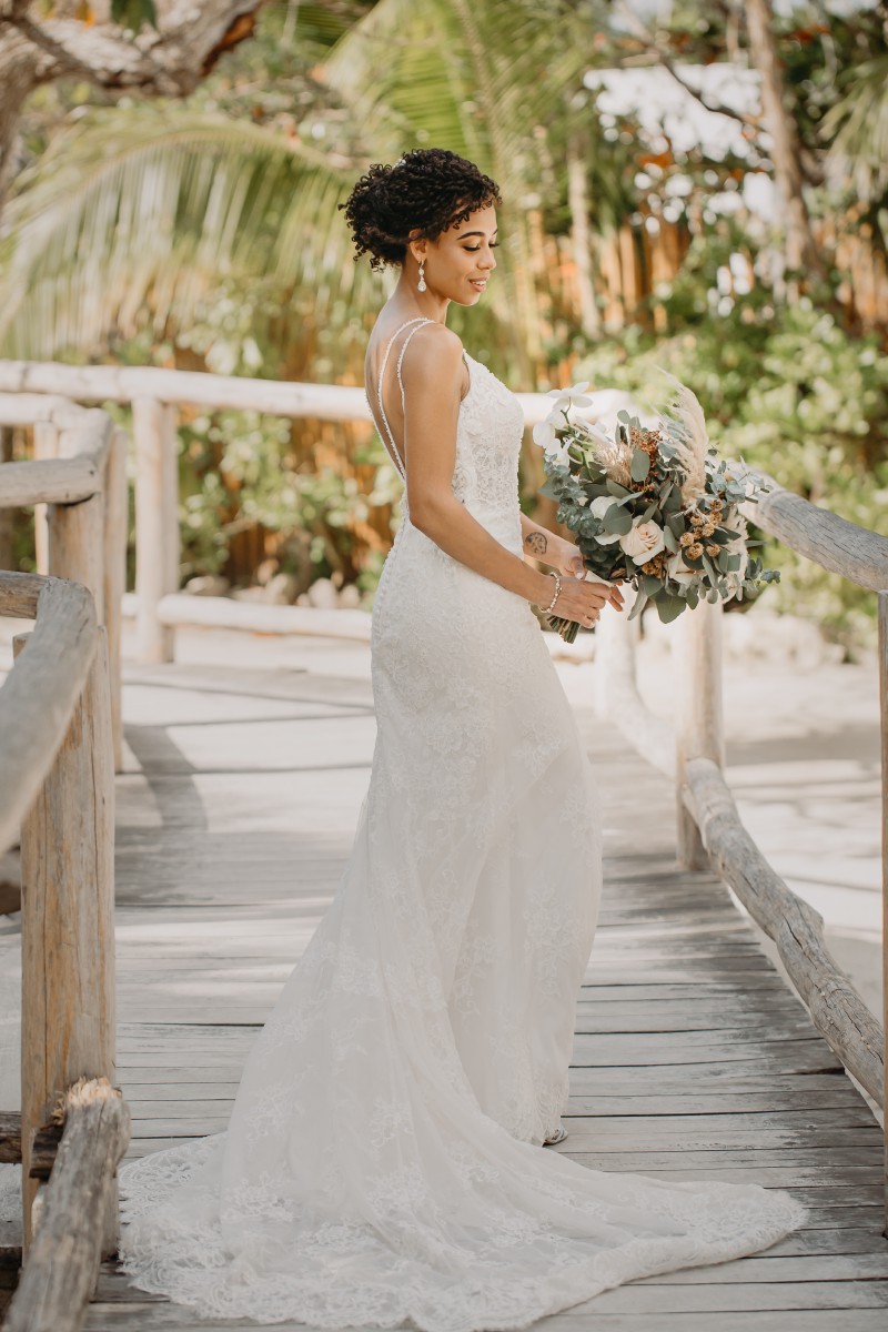 Bride and Groom at Blue Venado.
