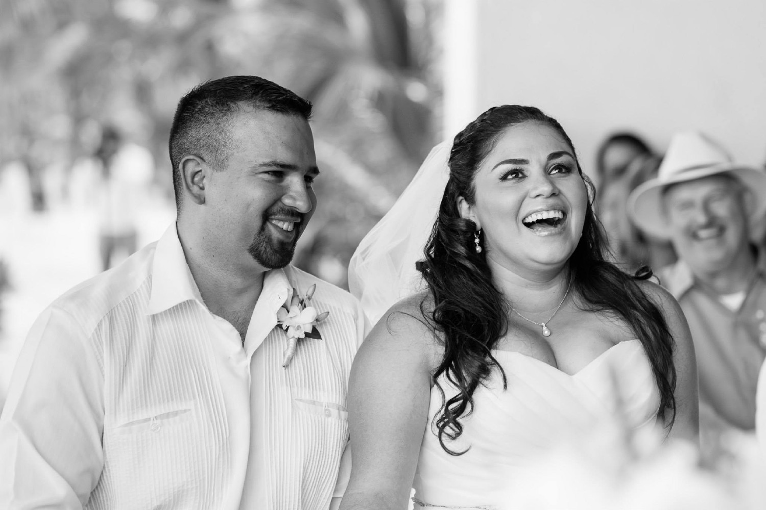 Bridal portrait at Cancun.
