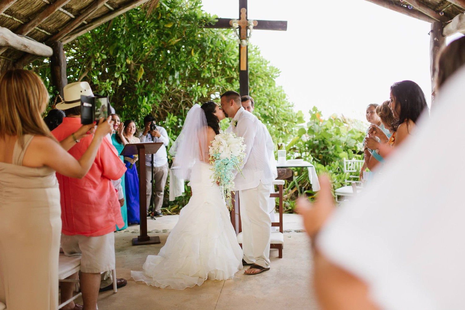 Wedding photos at Cancun.