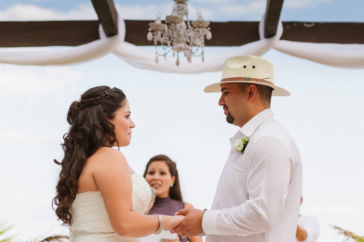 Destination wedding at Cancun.