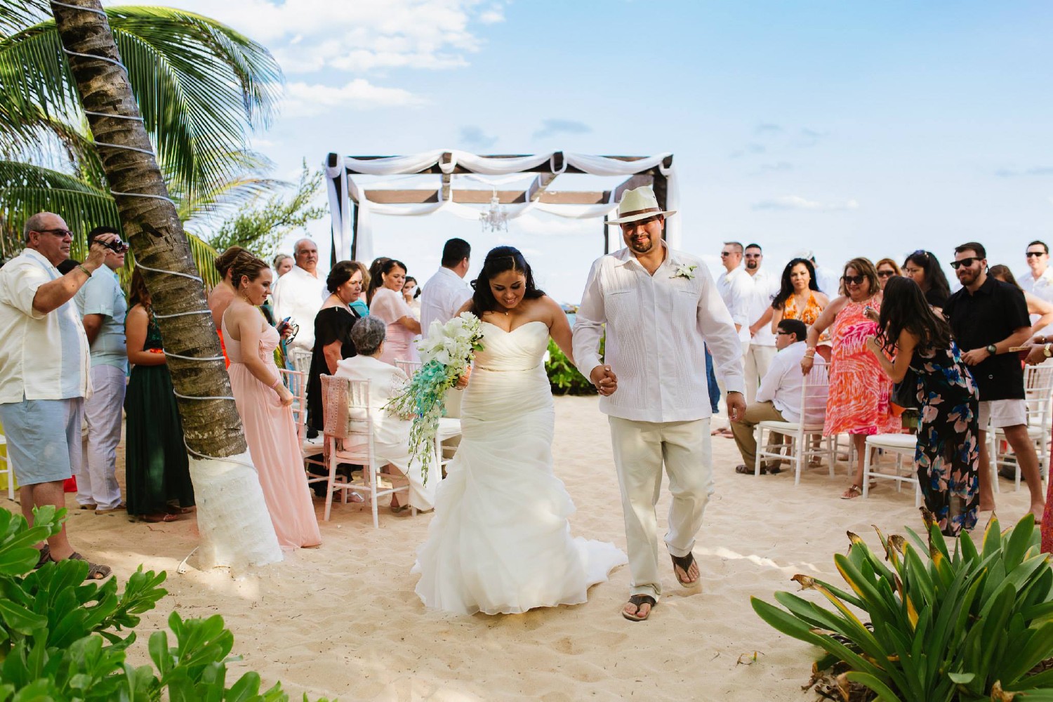Wedding ceremony at Cancun.