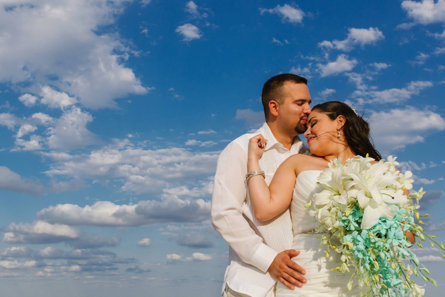 Wedding photos at Cancun.