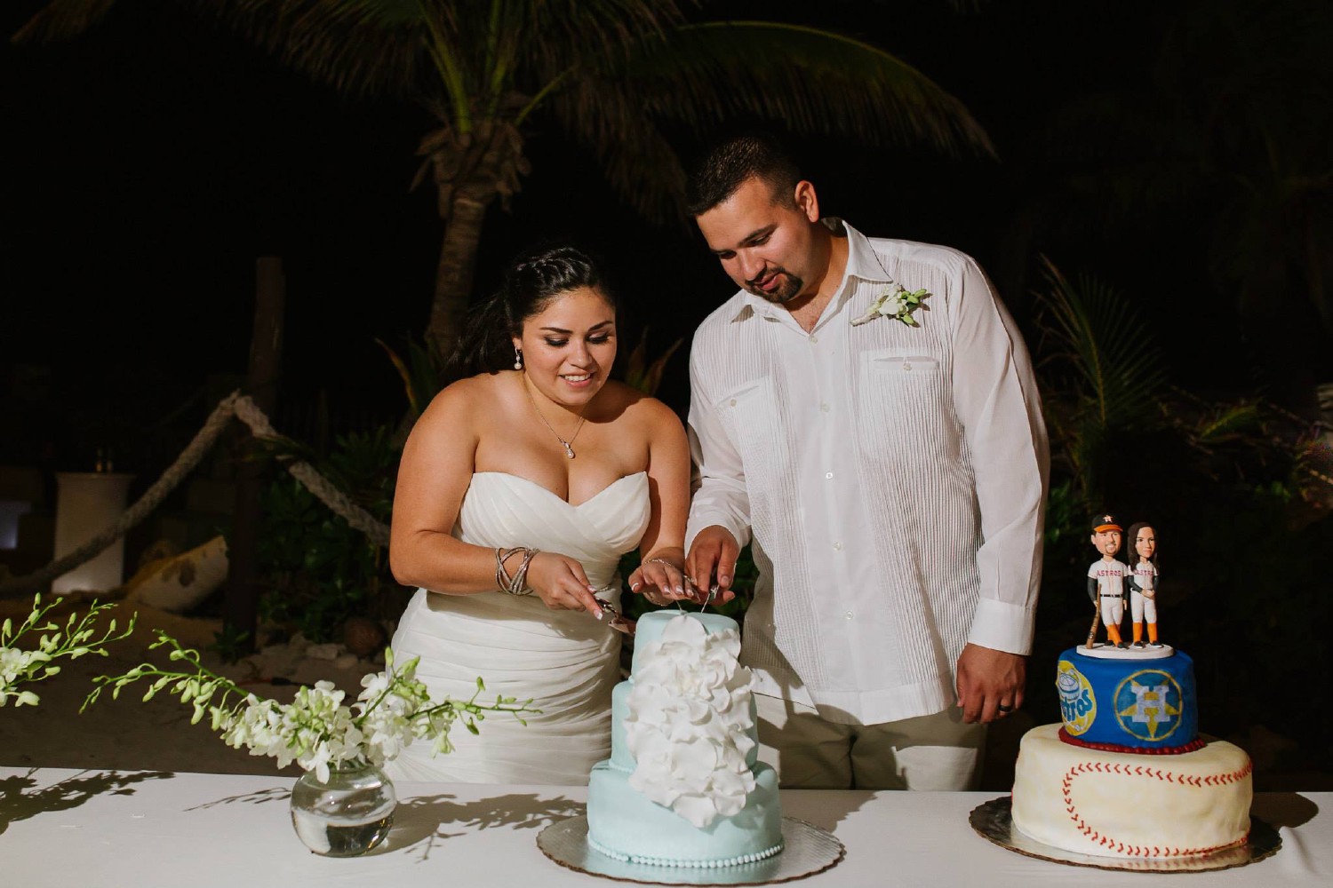 Wedding reception at Cancun.
