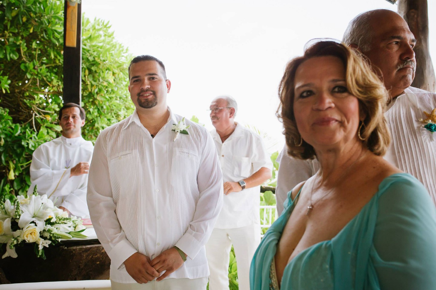 Bridal portrait at Cancun.