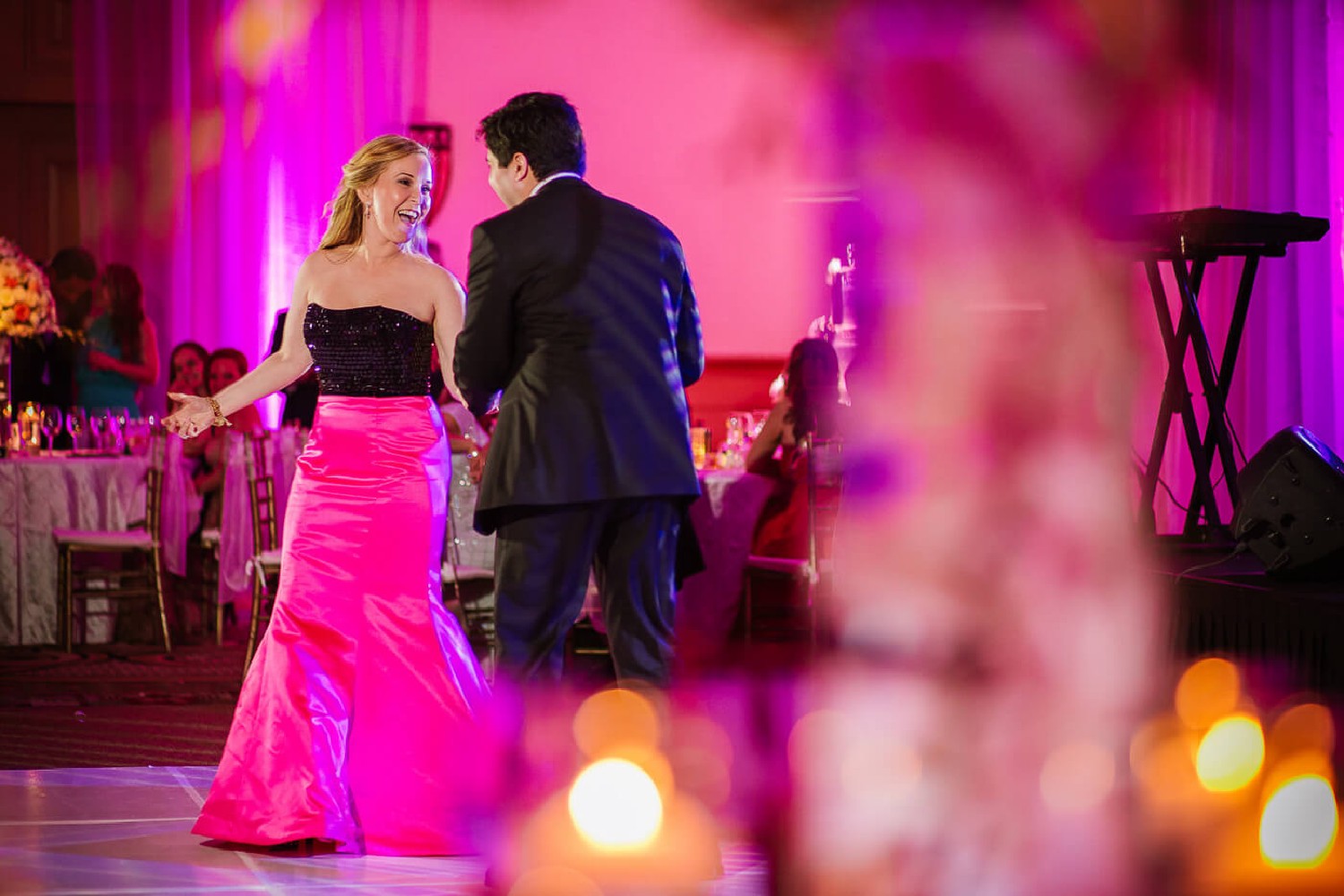 Bride and groom at JW Marriott.