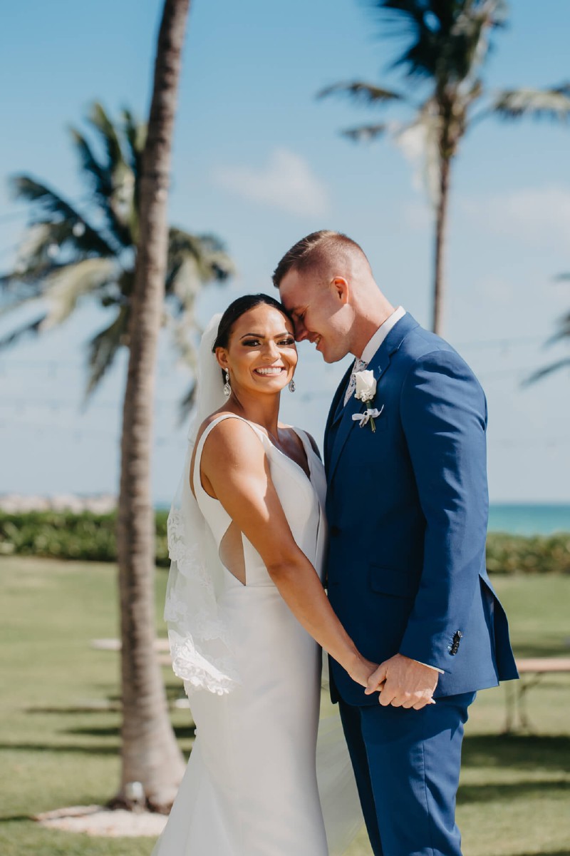 Bride and Groom at Dreams Jade.