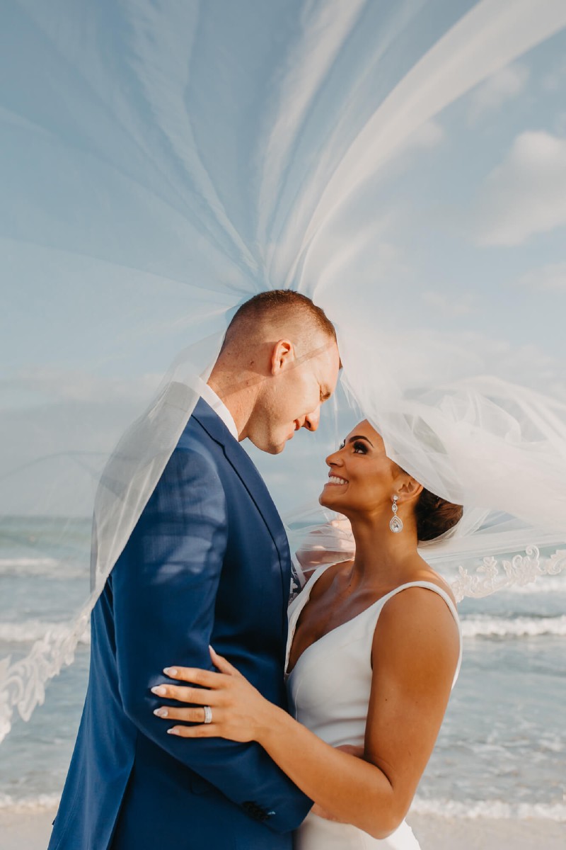 Bride and Groom at Dreams Jade.