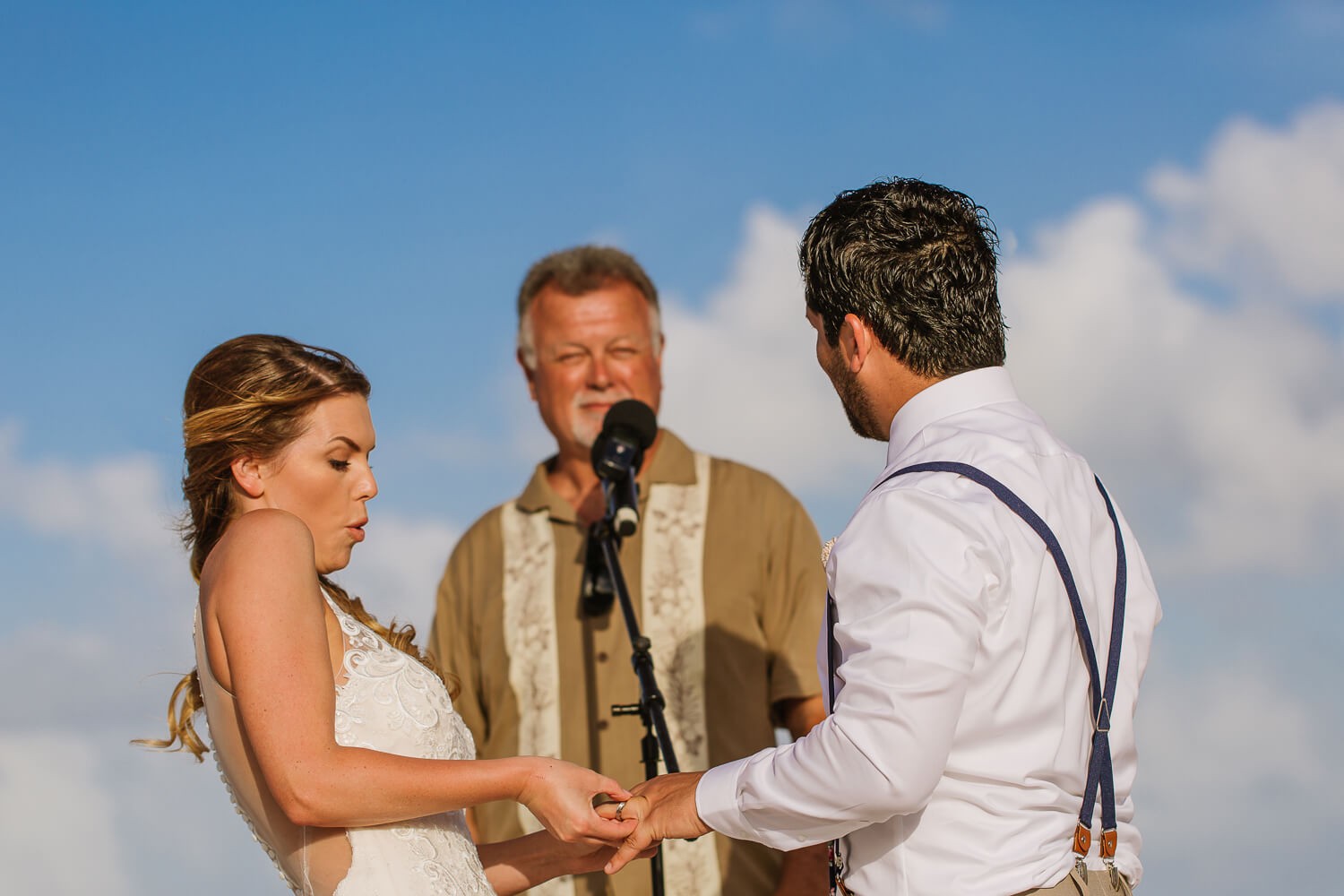 Wedding ceremony at Dreams Playa Mujeres.