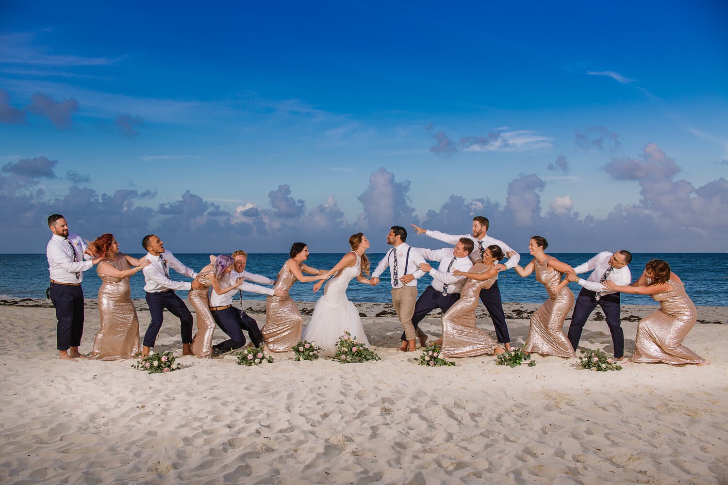 Wedding reception at Dreams Playa Mujeres.