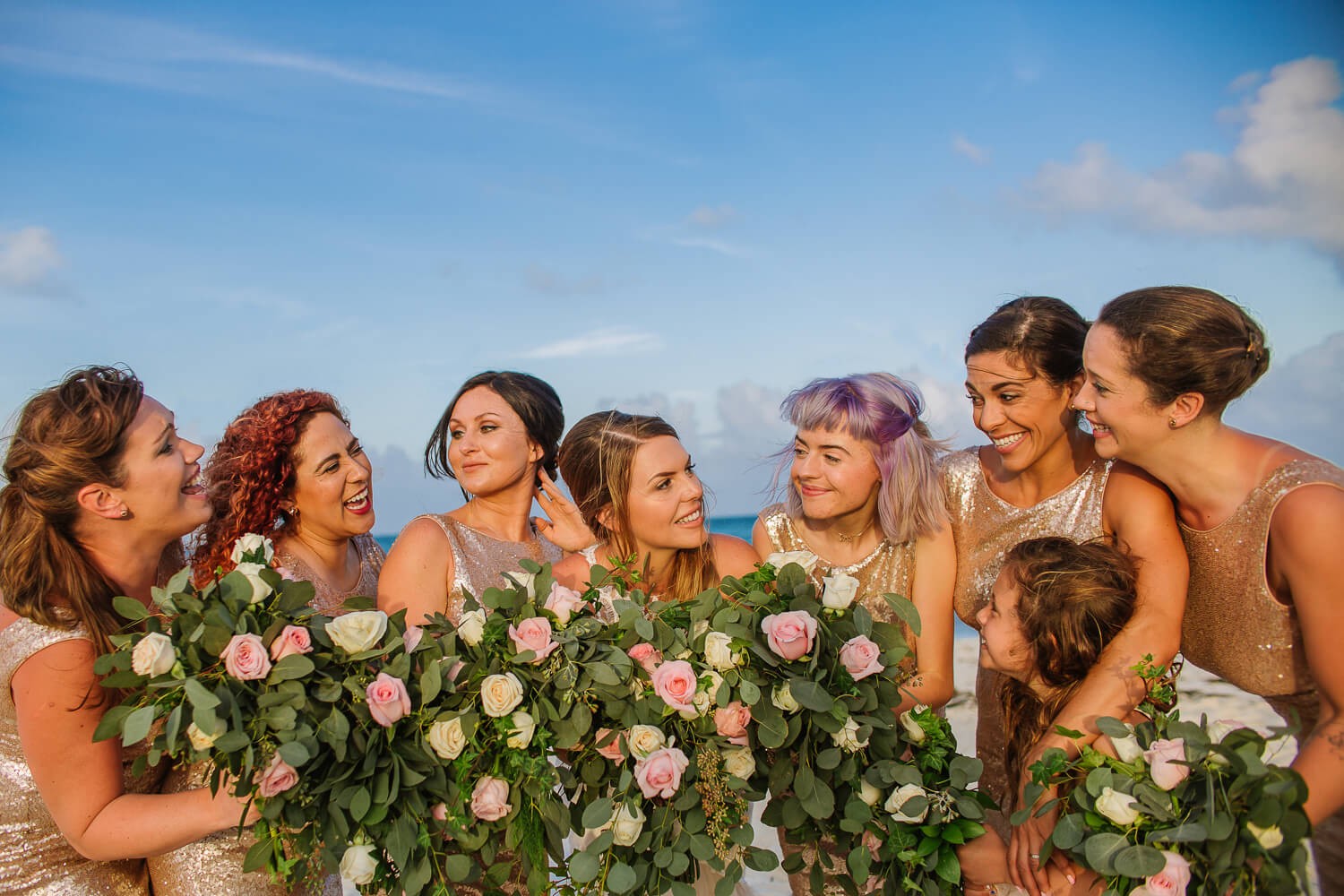Bridal portrait at Dreams Playa Mujeres.