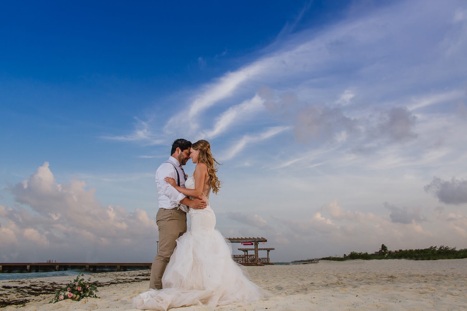 Destination wedding at Dreams Playa Mujeres.