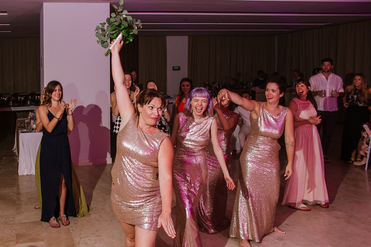 Wedding photos at Dreams Playa Mujeres.