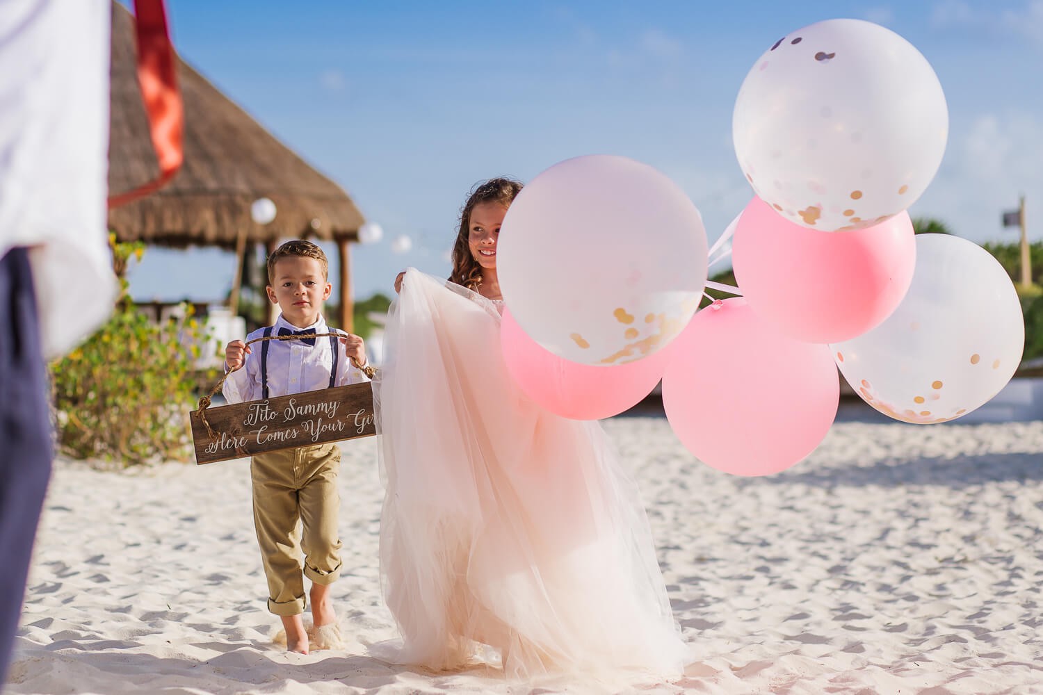 Wedding ceremony at Dreams Playa Mujeres.