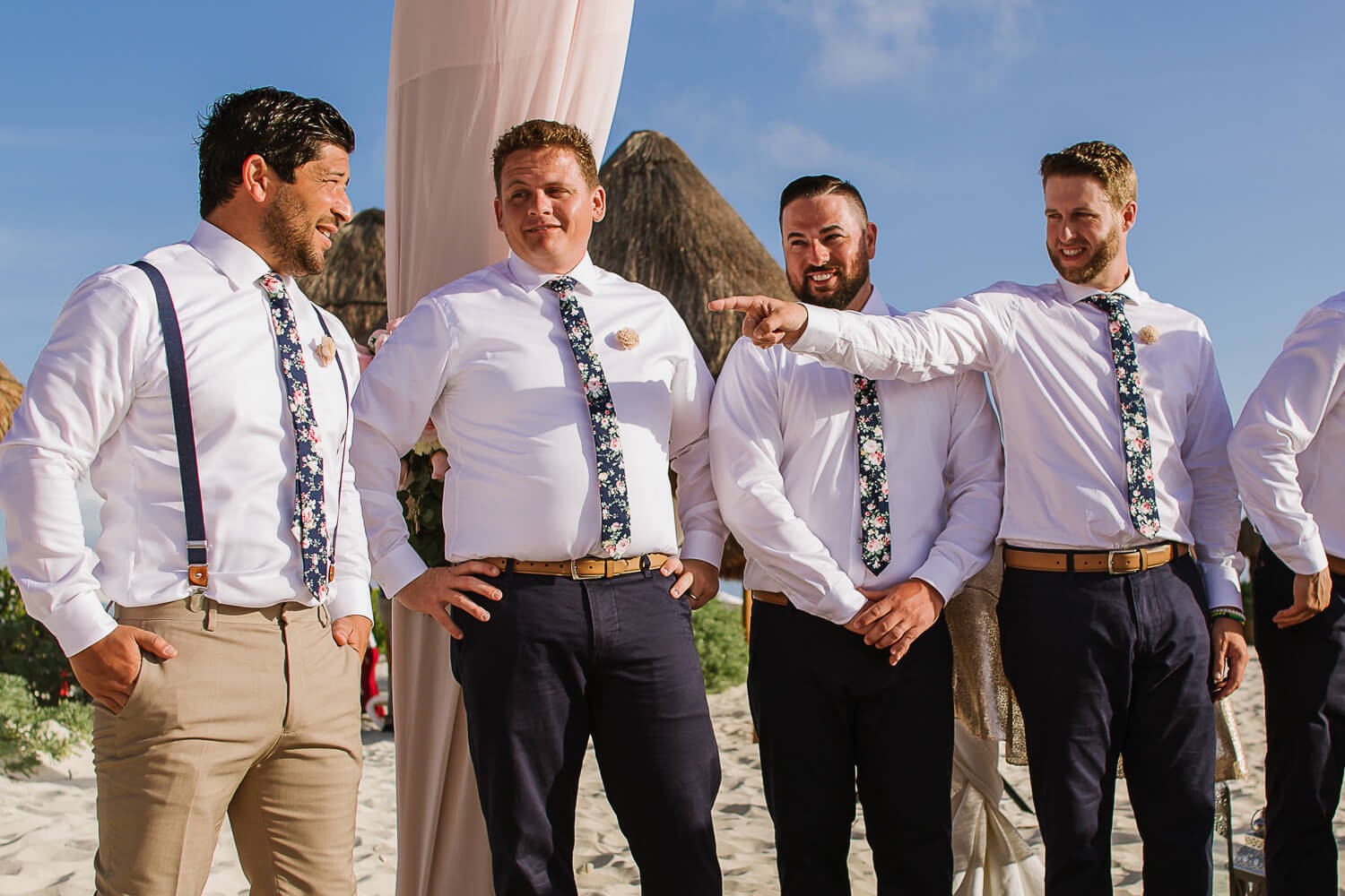 Wedding photos at Dreams Playa Mujeres.
