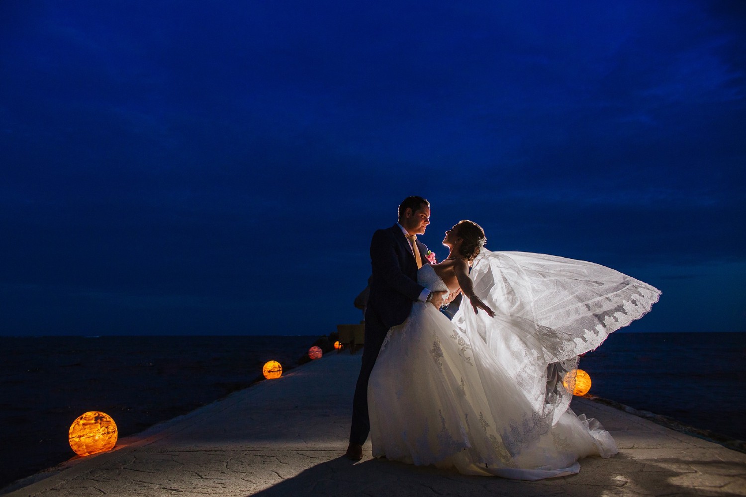 Bride and groom at El Cid Bride and groom at El Cid.
