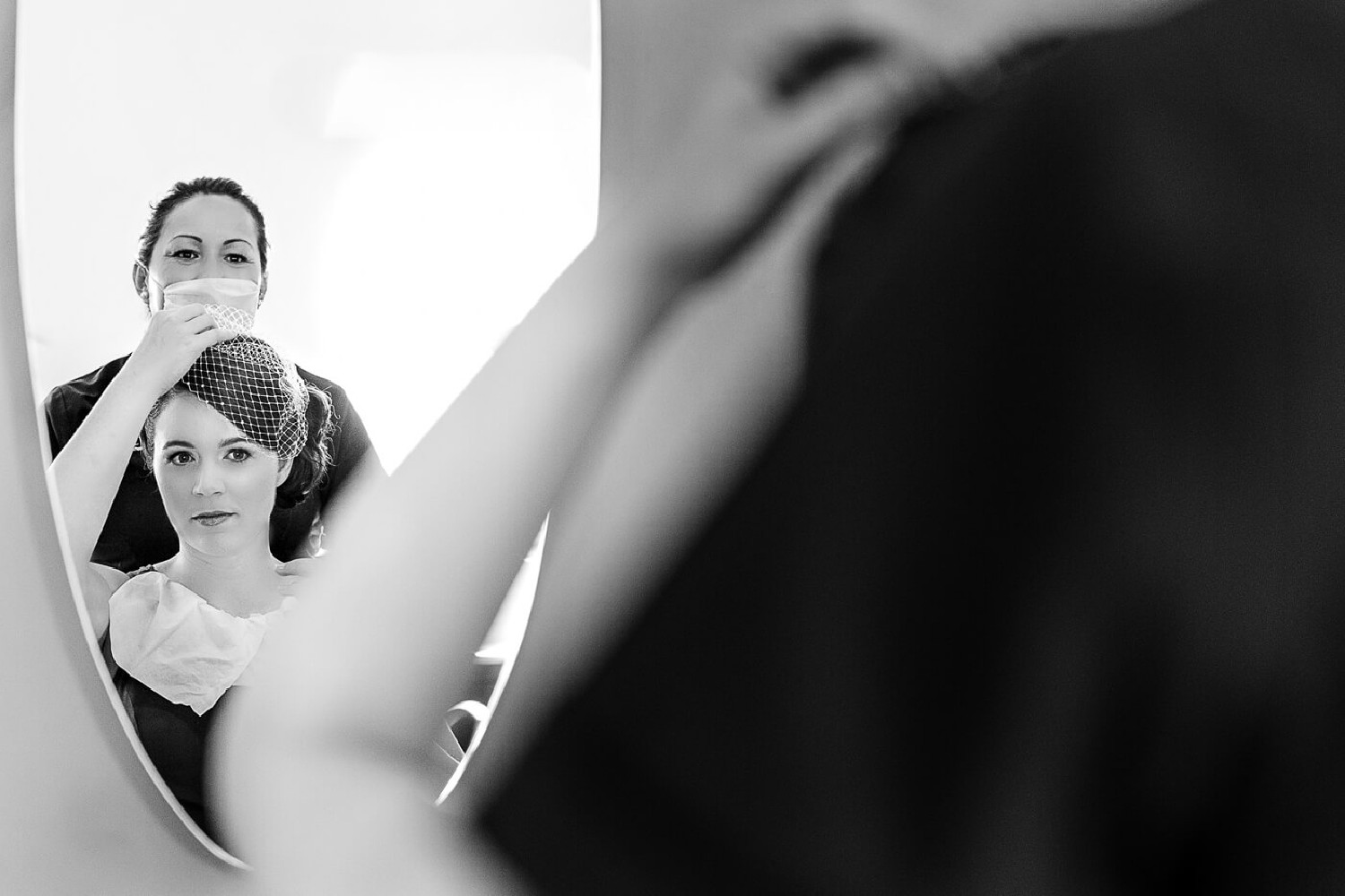 Bride getting ready at El Dorado Royale.