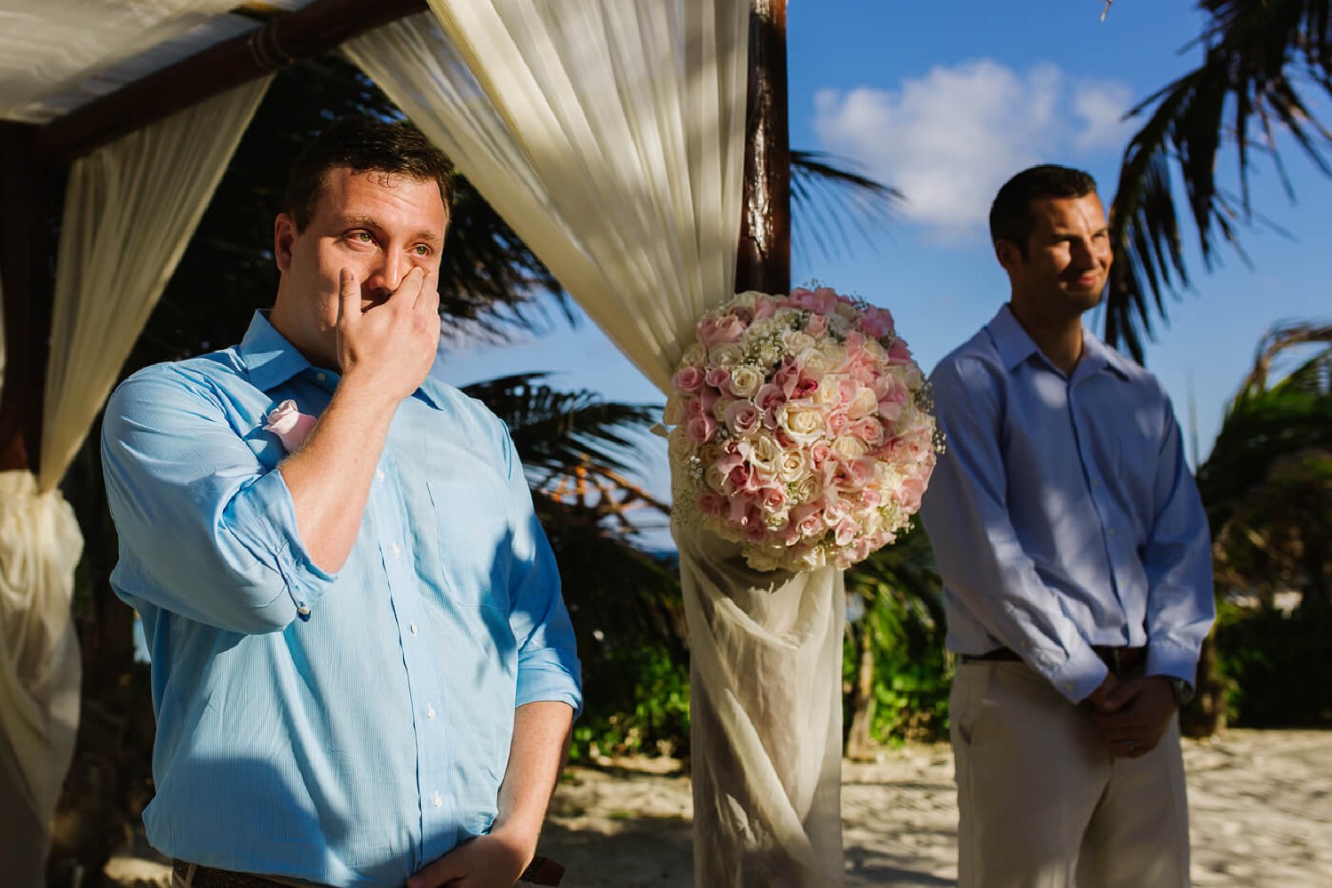 Wedding photos at El Dorado Royale.