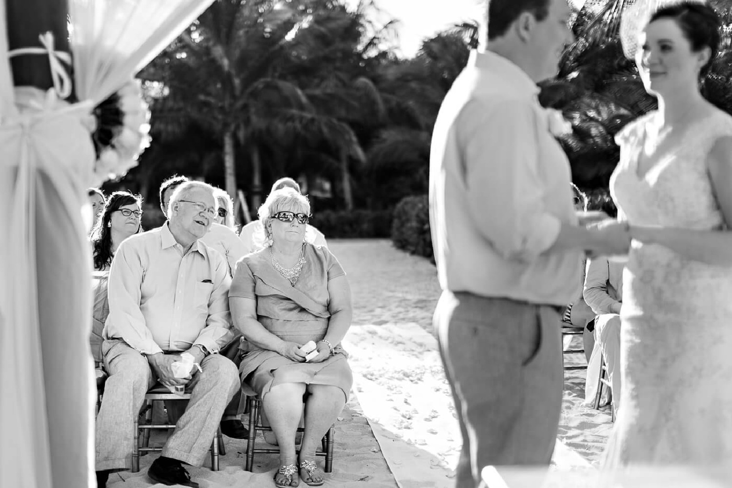 Bride and groom at El Dorado Royale.