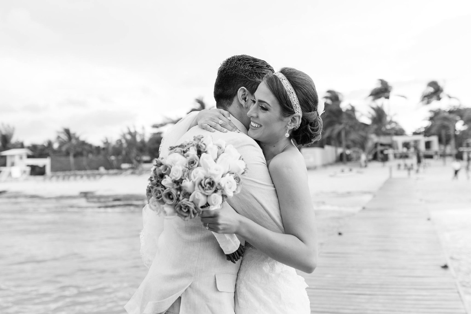 Bride getting ready at Azul Fives.