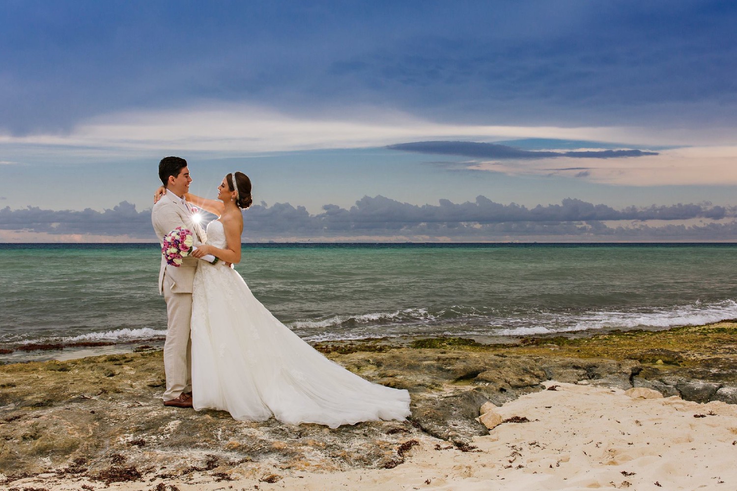 Wedding ceremony at Azul Fives.