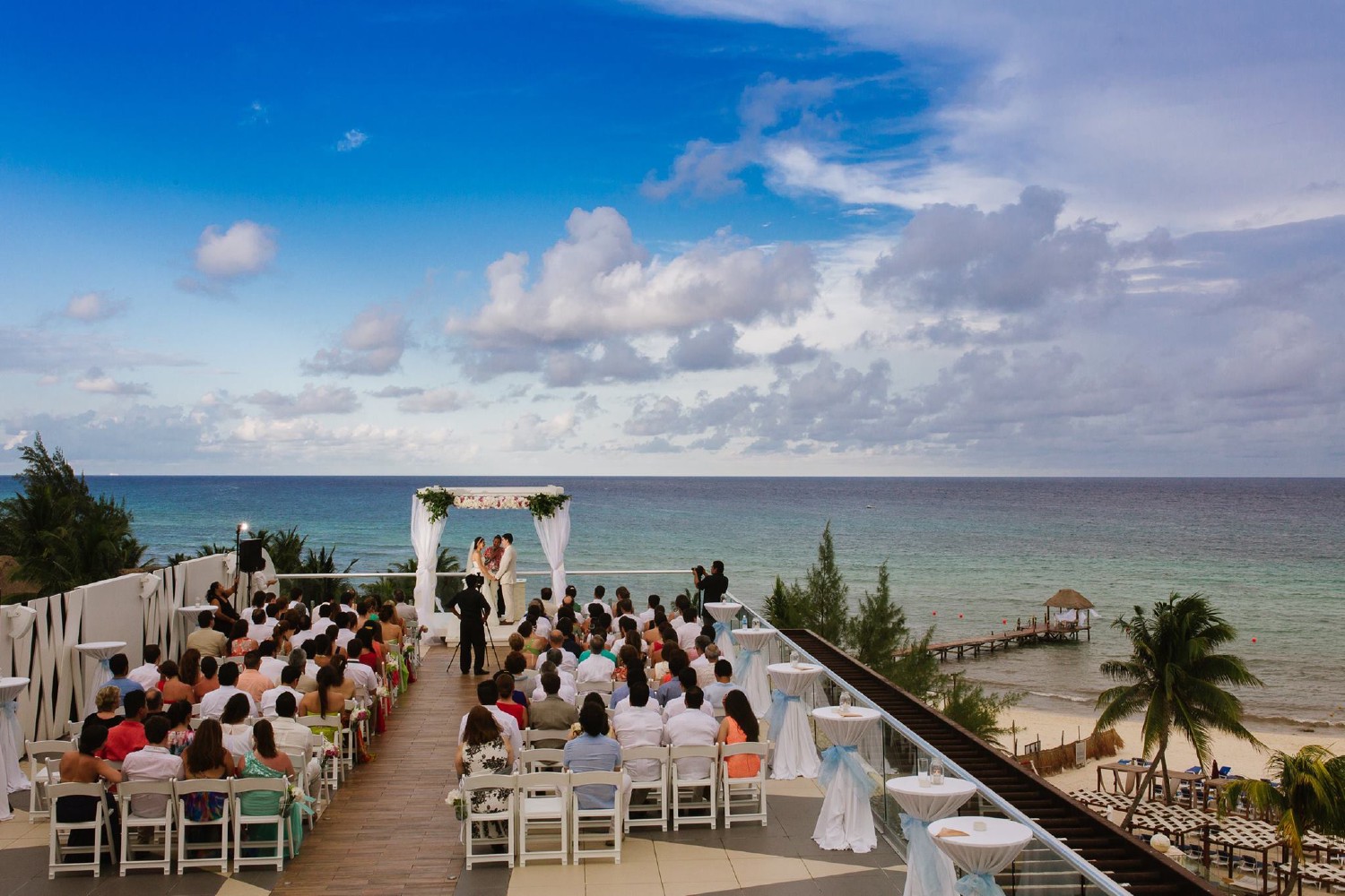 Destination wedding at Azul Fives.