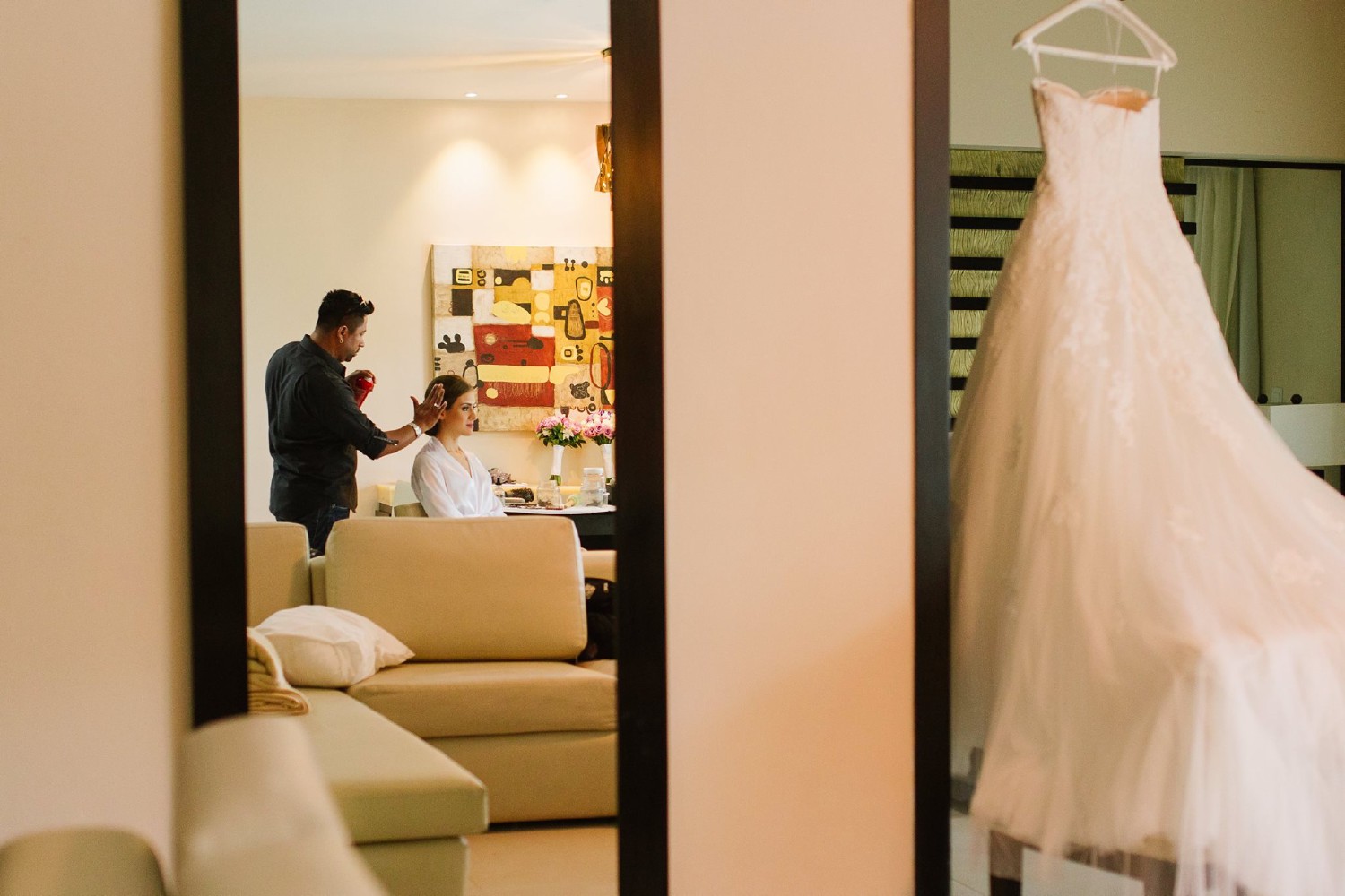 Bridal portrait at Azul Fives.
