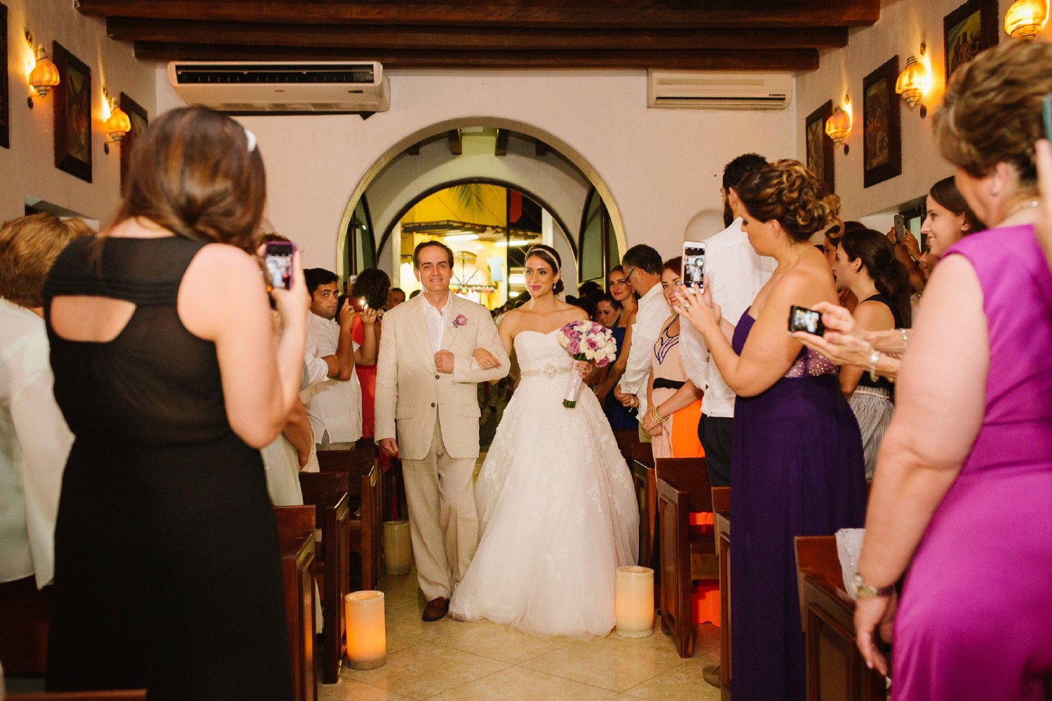 Wedding ceremony at Azul Fives.