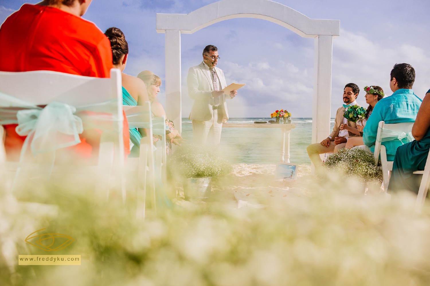 Wedding photos at Grand Oasis Tulum.