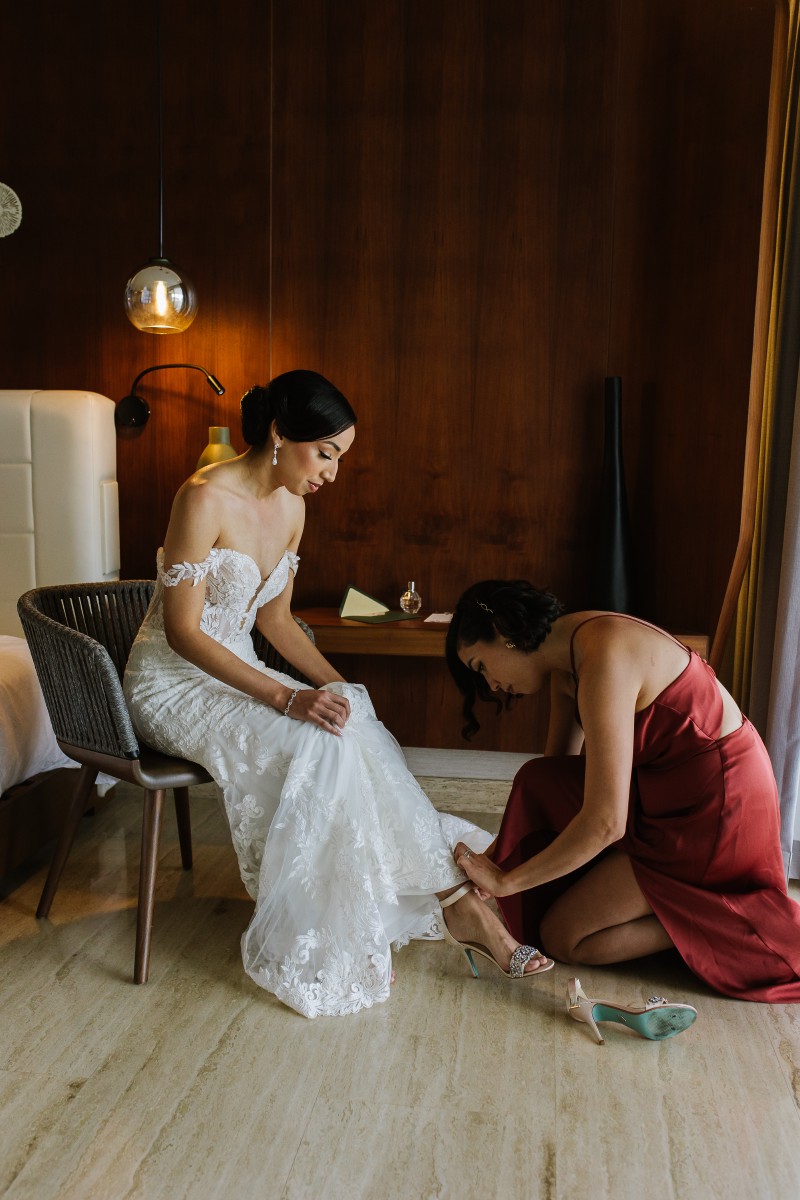 Bride getting ready at Grand Palladium Bride getting ready at Grand Palladium.