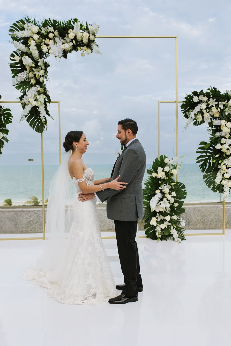 Bride and Groom at Grand Palladium Bride and Groom at Grand Palladium.