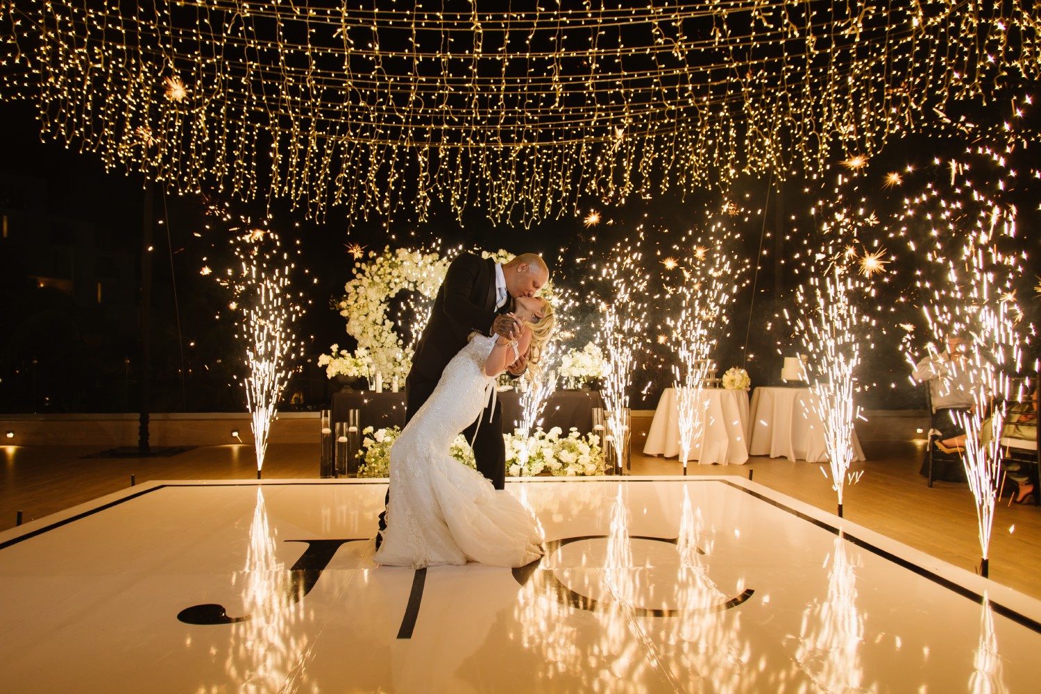 Bride and groom at Hyatt Dreams Natura Bride and groom at Hyatt Dreams Natura.