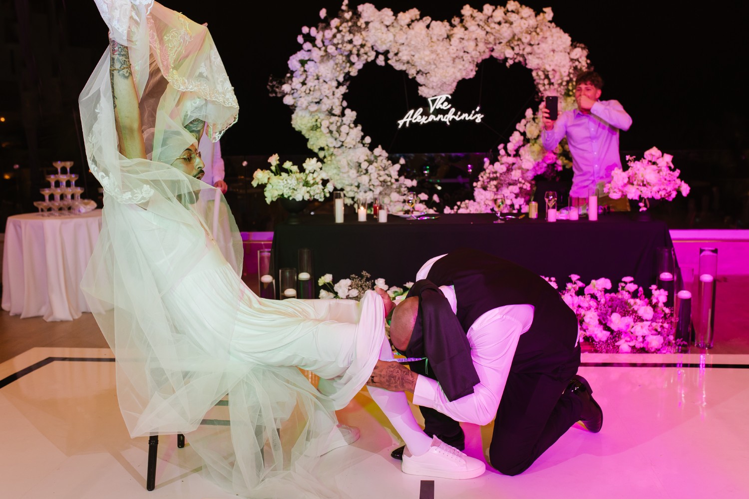 Bride getting ready at Hyatt Dreams Natura Bride getting ready at Hyatt Dreams Natura.