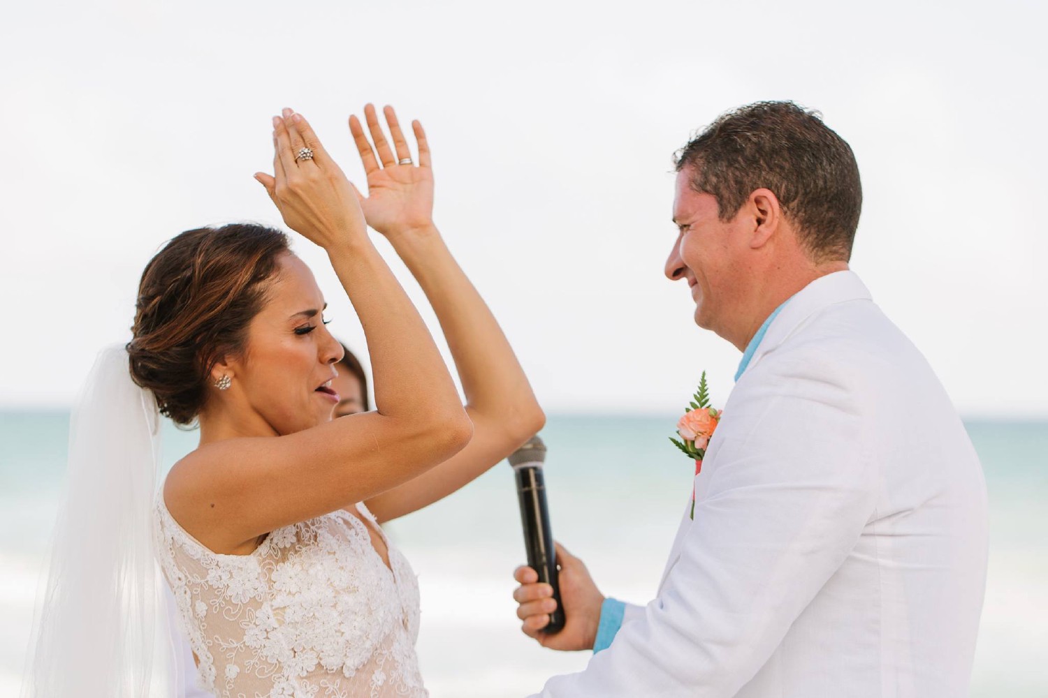 Bride and groom at Iberostar Grand Paraiso Bride and groom at Iberostar Grand Paraiso.