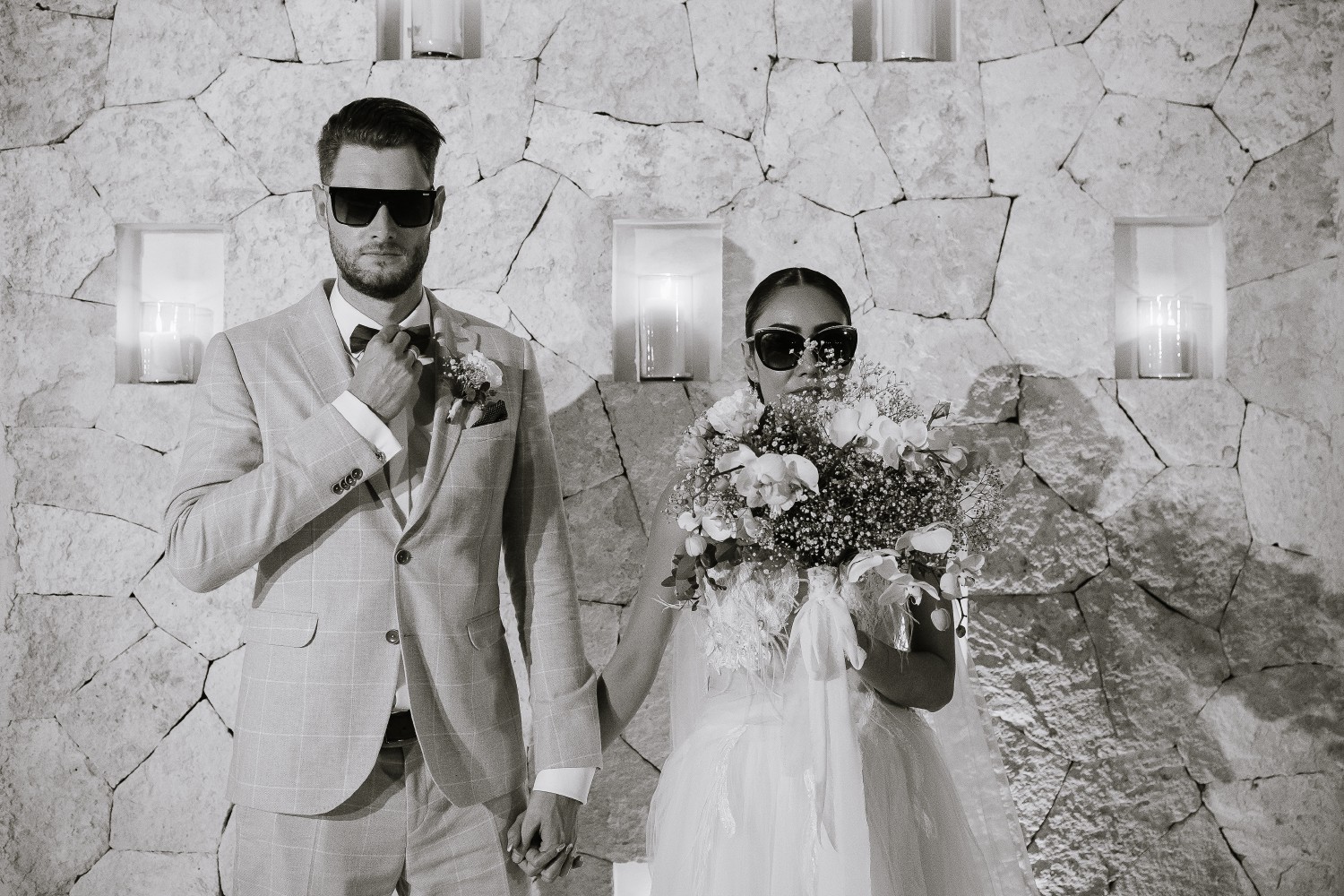 Wedding ceremony at Jardin Del Mar.