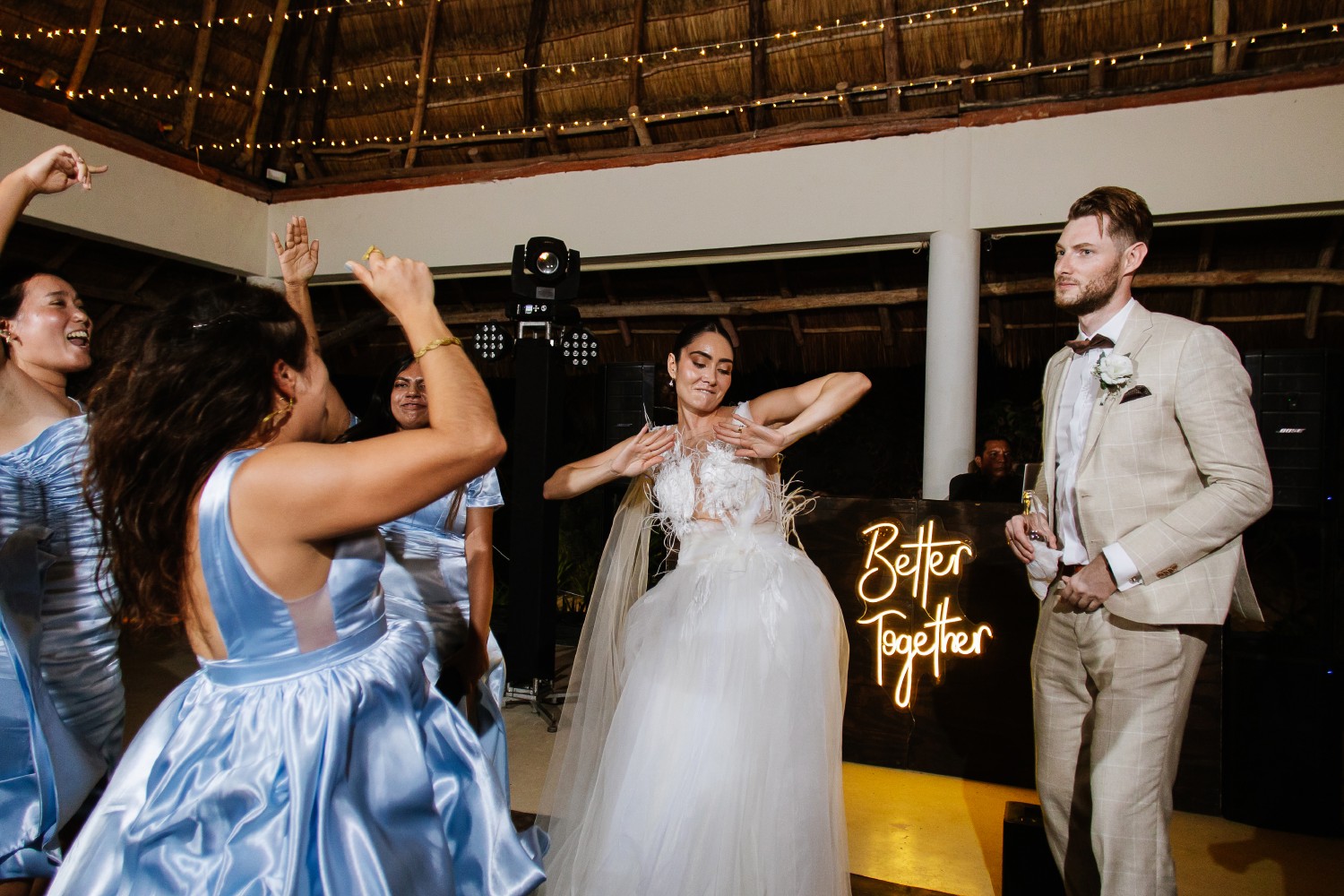 Wedding reception at Jardin Del Mar.