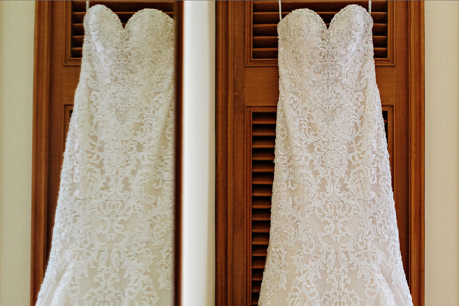 Bride getting ready at JW Marriott.